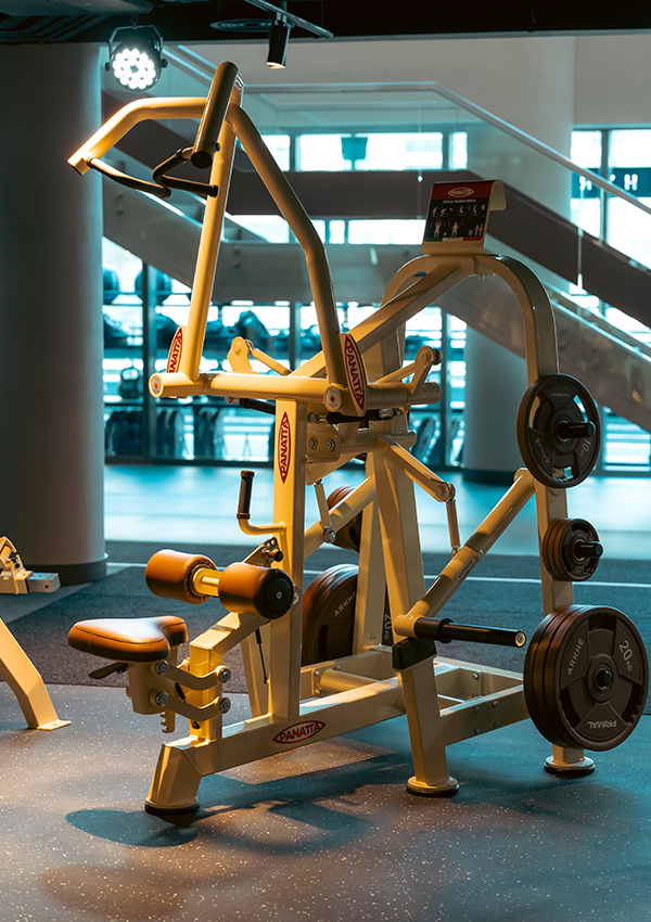 Customized Panatta strength equipment at ARKHE Gym in Dubai