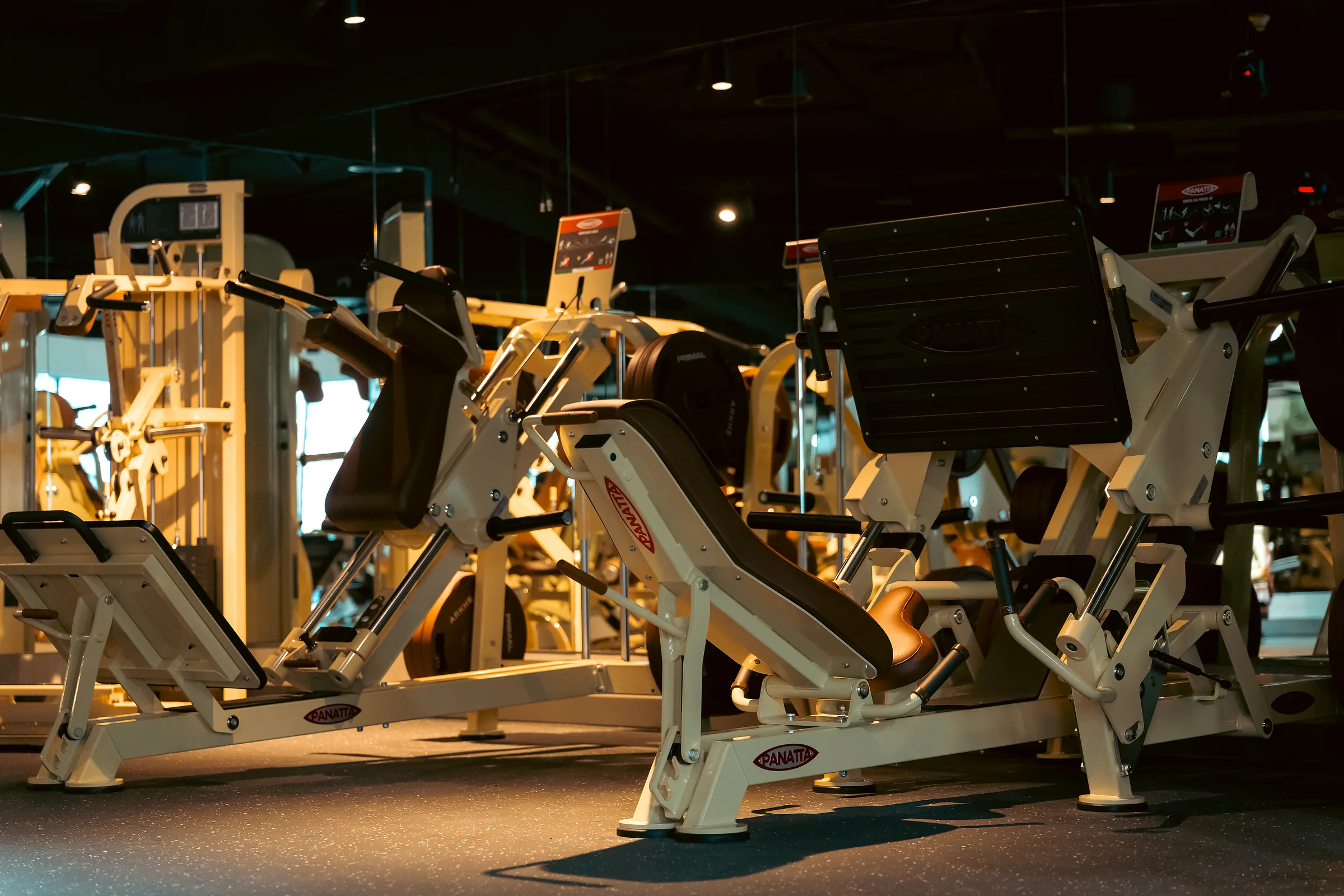 Panatta strength machines arranged across a modern commercial gym in Dubai